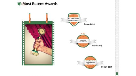 Corporate Event Videography Proposal Most Recent Awards Ideas PDF