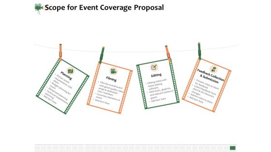 Corporate Event Videography Proposal Scope For Event Coverage Proposal Background PDF