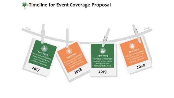 Corporate Event Videography Proposal Timeline For Event Coverage Proposal Background PDF