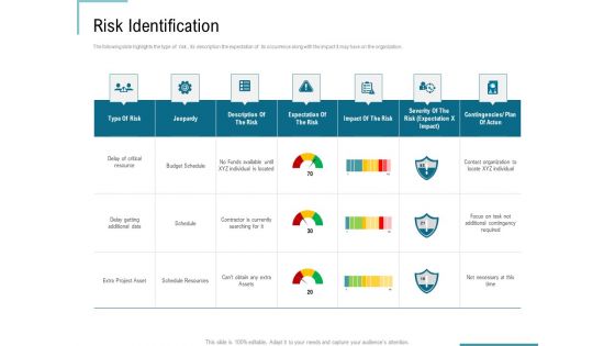 Corporate Execution And Financial Liability Report Risk Identification Demonstration PDF