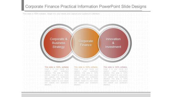 Corporate Finance Practical Information Powerpoint Slide Designs