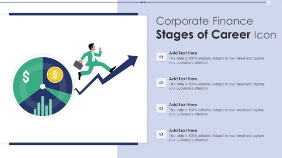 Corporate Finance Stages Of Career Icon Guidelines PDF