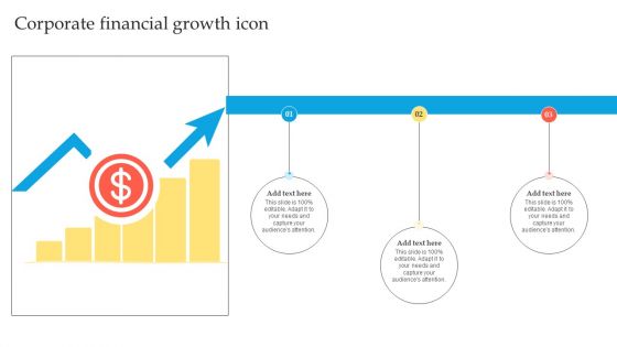 Corporate Financial Growth Icon Information PDF