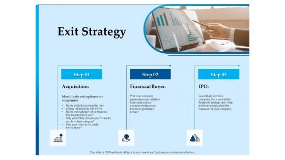 Corporate Fundraising Ideas And Strategies Exit Strategy Ppt Outline Rules PDF