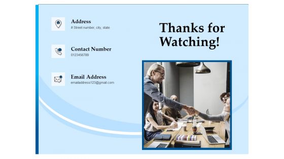 Corporate Fundraising Ideas And Strategies Thanks For Watching Ppt Styles Graphics Pictures PDF