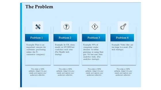 Corporate Fundraising Ideas And Strategies The Problem Ppt Model Smartart PDF