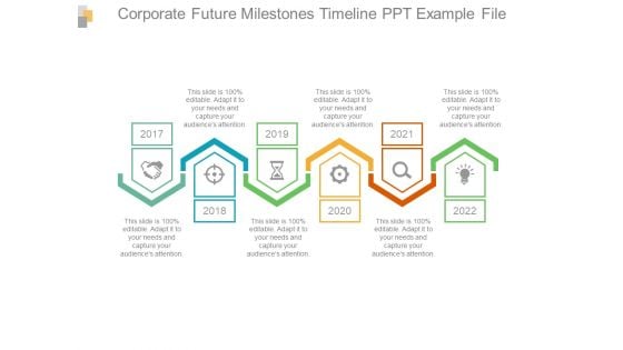 Corporate Future Milestones Timeline PPT Example File