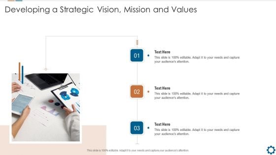 Corporate Goals And Strategic Position Summary Developing A Strategic Vision Mission And Values Ppt Influencers PDF