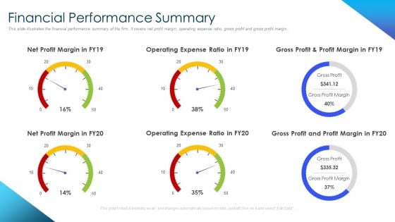 Corporate Governance Best Practices Financial Performance Summary Mockup PDF