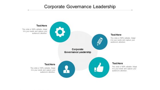 Corporate Governance Leadership Ppt PowerPoint Presentation Outline Templates Cpb