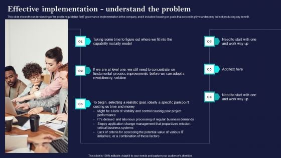 Corporate Governance Of ICT Effective Implementationunderstand The Problem Sample PDF