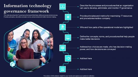 Corporate Governance Of ICT Information Technology Governance Framework Summary PDF