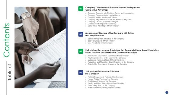 Corporate Governance Protocols And Business Structure Contents Ideas PDF Corporate Governance Protocols And Business Structure Contents Ideas PDF