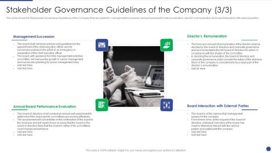 Corporate Governance Protocols And Business Structure Stakeholder Governance Guidelines Focus Elements PDF