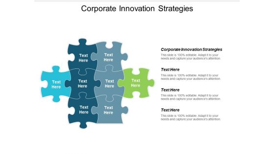 Corporate Innovation Strategies Ppt PowerPoint Presentation Summary Tips Cpb