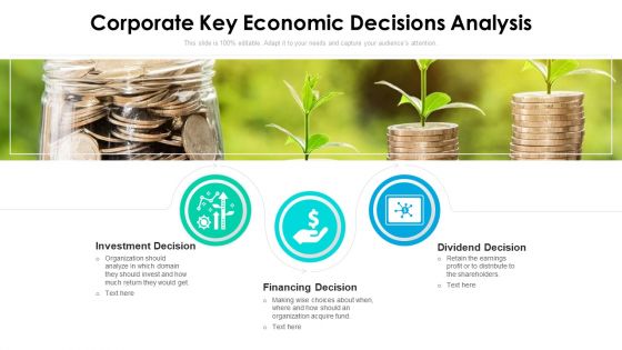 Corporate Key Economic Decisions Analysis Ppt PowerPoint Presentation File Layouts PDF