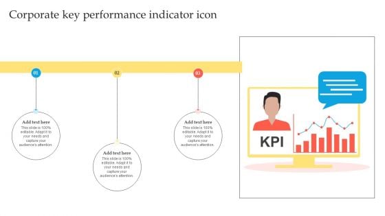 Corporate Key Performance Indicator Icon Inspiration PDF