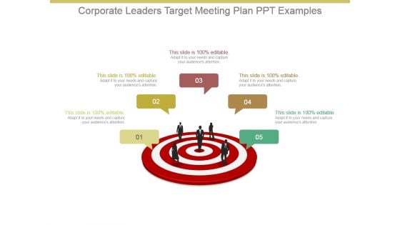 Corporate Leaders Target Meeting Plan Ppt Examples