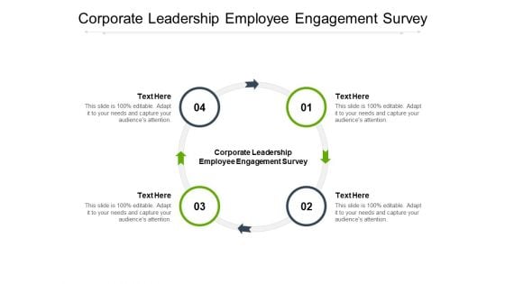 Corporate Leadership Employee Engagement Survey Ppt PowerPoint Presentation File Outfit Cpb