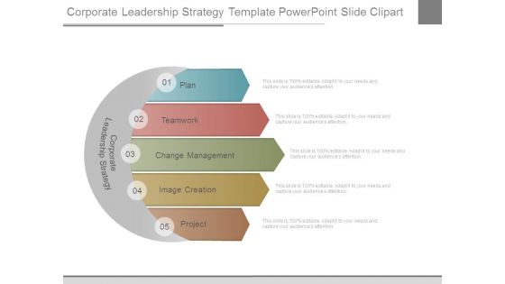 Corporate Leadership Strategy Template Powerpoint Slide Clipart