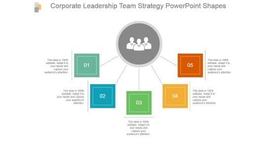 Corporate Leadership Team Strategy Powerpoint Shapes