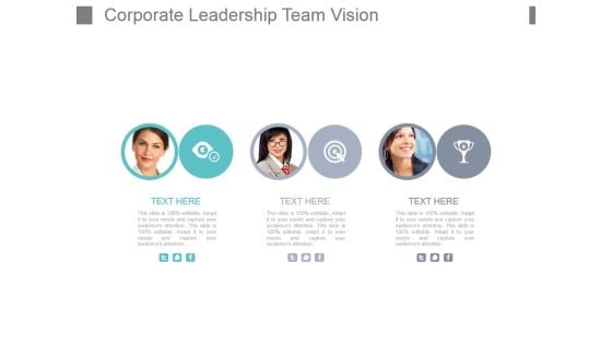 Corporate Leadership Team Vision Powerpoint Slide Show