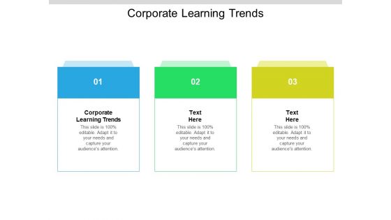 Corporate Learning Trends Ppt PowerPoint Presentation Layouts Icons Cpb