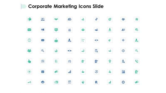 Corporate Marketing Icons Slide Ppt PowerPoint Presentation Outline Example