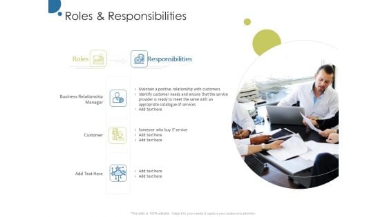 Corporate Networking Relationship Management Roles And Responsibilities Ppt Outline Icon PDF