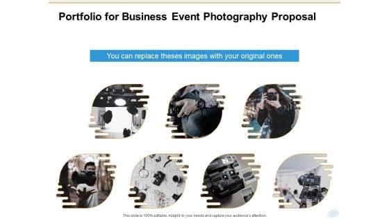 Corporate Occasion Videography Proposal Portfolio For Business Event Photography Proposal Mockup PDF
