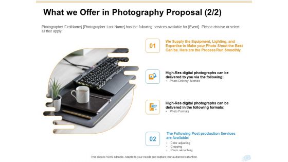 Corporate Occasion Videography Proposal What We Offer In Photography Proposal Digital Infographics PDF Corporate Occasion Videography Proposal What We Offer In Photography Proposal Digital Infographics PDF