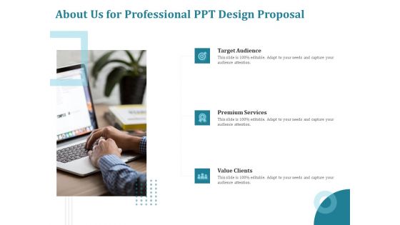 Corporate PPT Design About Us For Professional PPT Design Proposal Ppt Summary Gallery PDF