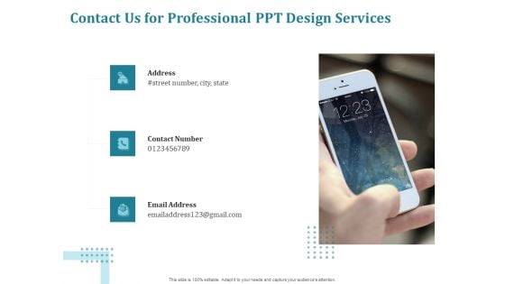 Corporate PPT Design Contact Us For Professional PPT Design Services Ppt Icon Inspiration PDF