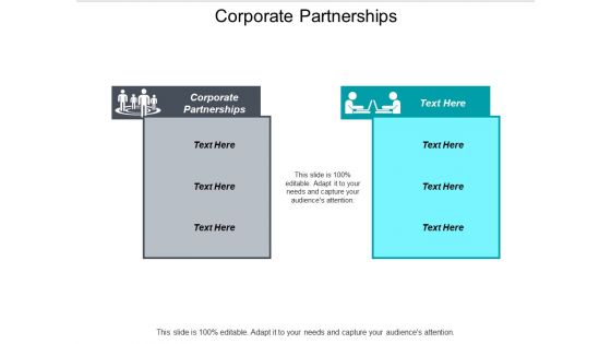 Corporate Partnerships Ppt PowerPoint Presentation Slides Summary Cpb