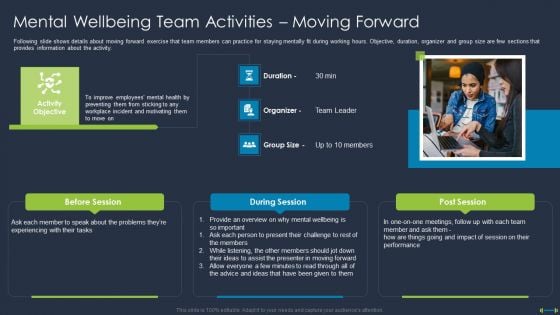 Corporate Physical Health And Fitness Culture Playbook Mental Wellbeing Team Activities Moving Slides PDF