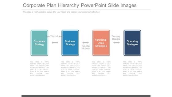 Corporate Plan Hierarchy Powerpoint Slide Images