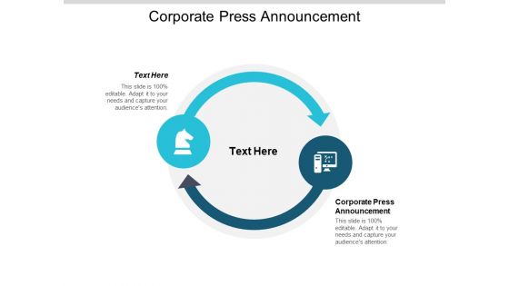 Corporate Press Announcement Ppt PowerPoint Presentation Inspiration Rules Cpb