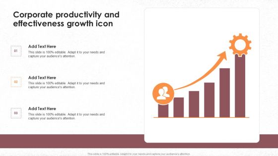 Corporate Productivity And Effectiveness Growth Icon Guidelines PDF