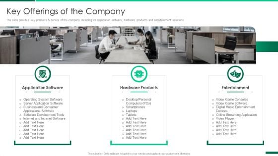 Corporate Profile IT Organization Key Offerings Of The Company Mockup PDF Corporate Profile IT Organization Key Offerings Of The Company Mockup PDF
