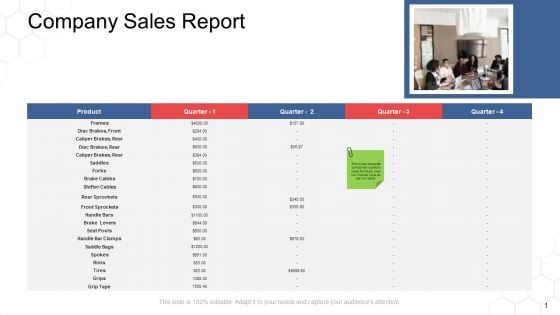 Corporate Regulation Company Sales Report Ppt Outline Layout PDF