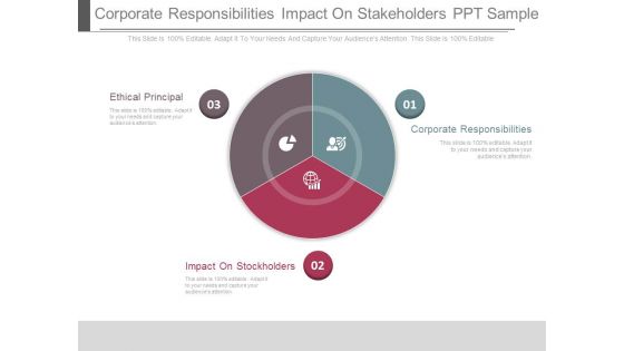 Corporate Responsibilities Impact On Stakeholders Ppt Sample