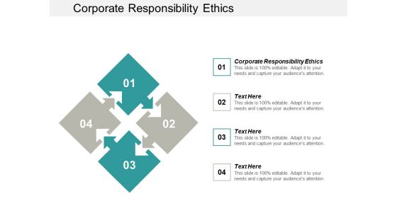 Corporate Responsibility Ethics Ppt PowerPoint Presentation Outline Master Slide Cpb