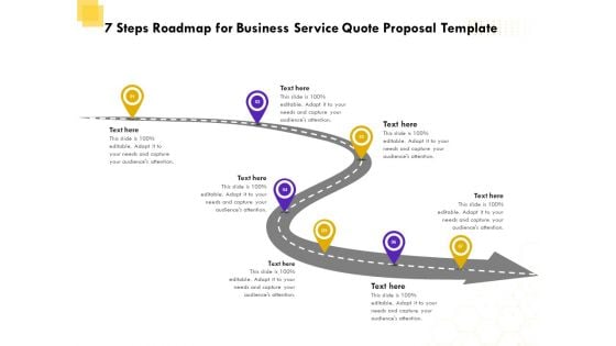 Corporate Service Quote 7 Steps Roadmap For Business Service Quote Proposal Template Rules PDF