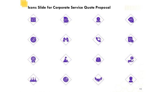 Corporate Service Quote Proposal Ppt PowerPoint Presentation Complete Deck With Slides