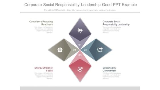 Corporate Social Responsibility Leadership Good Ppt Example
