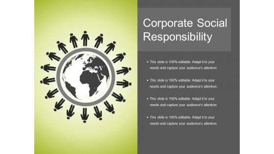 Corporate Social Responsibility Ppt PowerPoint Presentation Ideas Infographics