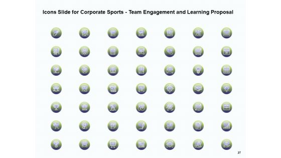 Corporate Sports Team Engagement And Learning Proposal Ppt PowerPoint Presentation Complete Deck With Slides