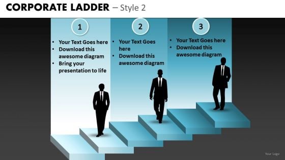 Corporate Steps Stairs PowerPoint Ppt Templates