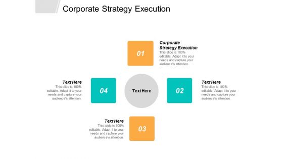 Corporate Strategy Execution Ppt PowerPoint Presentation Icon Good Cpb