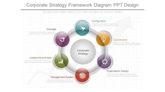 Corporate Strategy Framework Diagram Ppt Design